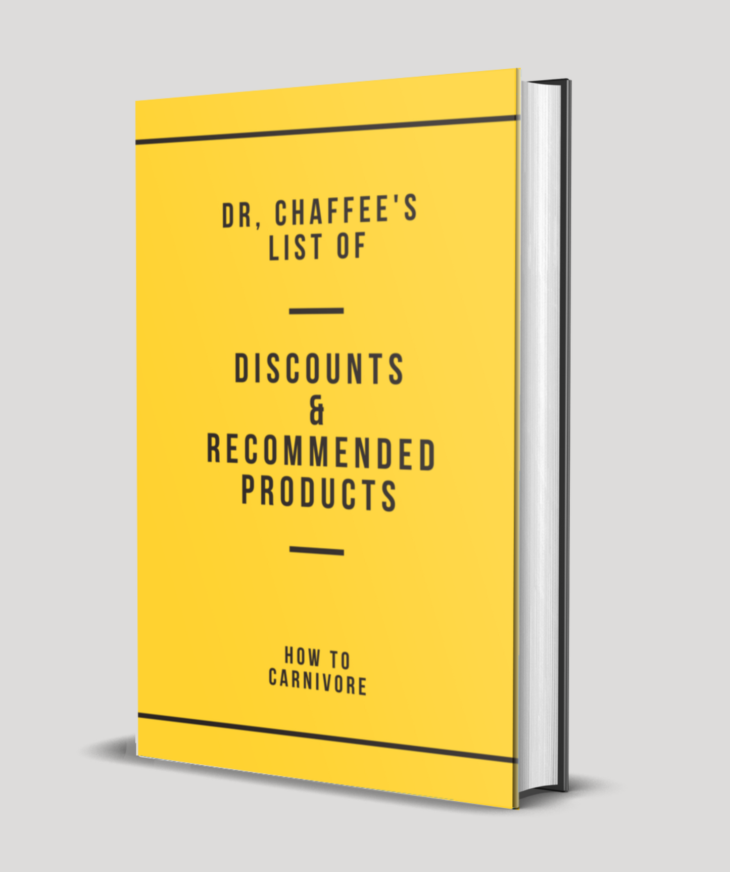 Dr. Chaffee's List Of Discounts & Product Recommendations